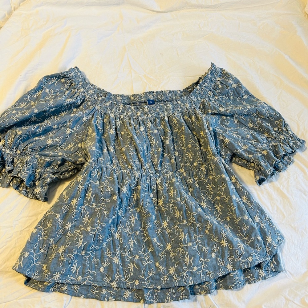 Blouse XL Old Navy Blue